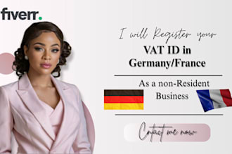 register your vat id in germany or france as a non resident business