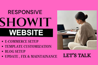 custom showit website design, modern, strategic and mobile optimized