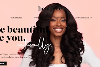 design hair extension shopify store hair extension website hair extension store
