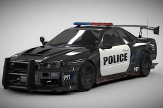 3d car modeling fivem police car 3d car racing model