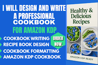 write and design a professional cookbook for amazon KDP