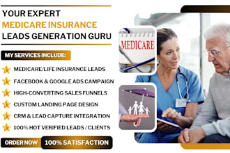 generate hot live transfer leads for medicare, health, life insurance agents