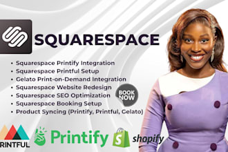 design squarespace print on demand store printful printify shopify etsy pod