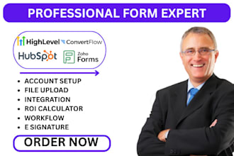 setup convertflow quiz hubspot form zoho form gohighlevel survey