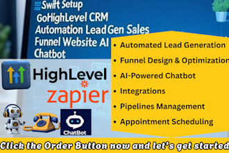 swift setup gohighlevel crm automation lead gen sales funnel website ai chatbot