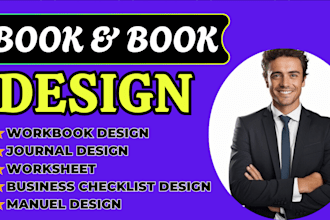 design leaflet, manuel design, checklist, canva workbook and journal design