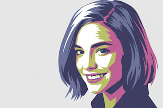 create custom wpap pop art potrait digital popart potrait vintage pop artist