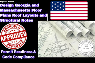 design georgia massachusetts floor plans roof layouts and structural notes