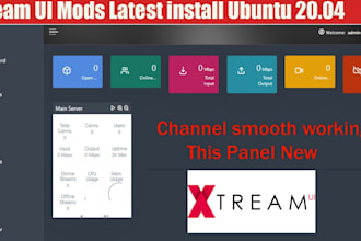 professionally install and configure xtream UI or stalker iptv reseller panel