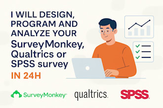 design program and analyze surveymonkey qualtrics or sppss survey in 24hrs