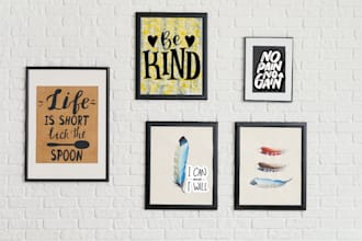 create trendy printable wall art, inspirational quotes, typography posters