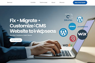 fix, update, customize, migrate or maintain your drupal or any cms website