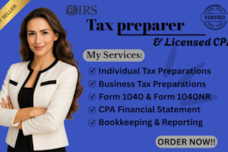 tax consultant tax audit us residents non residents irs form 1040 form cpa tax