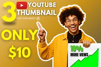 design eye catching viral clickbait youtube thumbnail