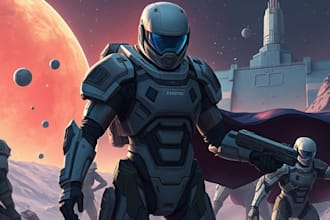 do a sci fi art , sci fi character and concept art