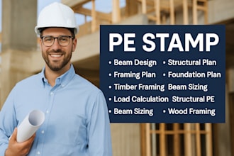 foundation design, pe stamp, timber framing, beam calculation, framing plan