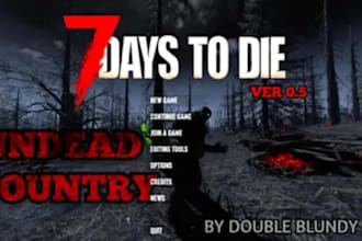 mod minecraft, 7 days to die, project zomboid, and scum with custom assets