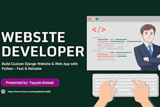 build custom django websites, web apps with python