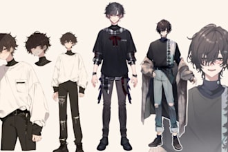 do custom vrchat furry vroid vtuber avatars vrc avatars anime model
