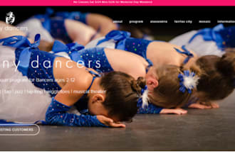 design wix wordpress dance studio website yoga website ballet dance website