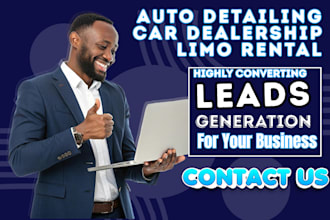 generate auto detailing leads car dealership limo rental limousine chauffeur ads