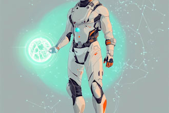 make sci fi illustration and sci fi art