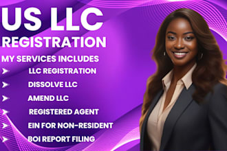 register us llc, get ein, file boi report, amend llc, dissolve llc