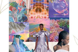 create a moodboard with color palette and visual inspiration