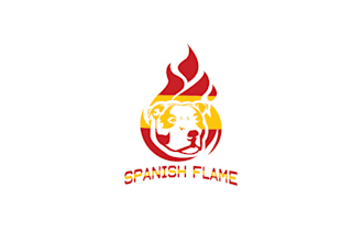 design exceptional spanish dog flame logo