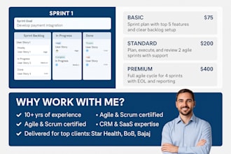 create a full agile product backlog with user stories