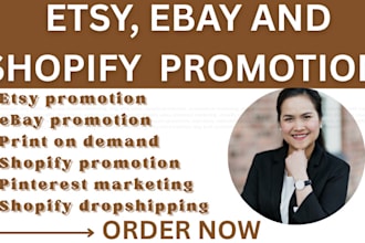 boost sales, expert promotion for shopify, ebay, etsy and websites