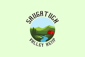design creative small craft local hemp farm logo
