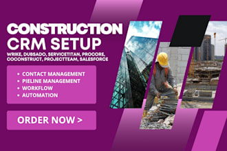 setup wrike dubsado servicetitan procore coconstruct projectteam salesforce CRM