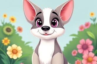 make a disney pets portrait illustration in disney style