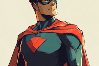 draw your favorite superhero character and comic