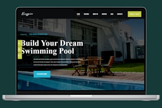 swimming pool website, hvac, construction, roofing, plumbing wordpress website