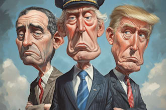 draw satire, editorial or political cartoons for you