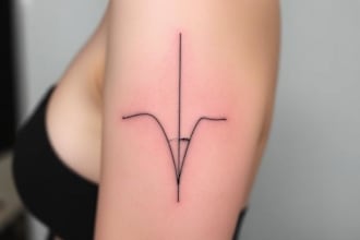 make minimalist line art tattoo with my style