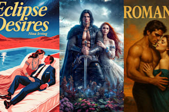 design erotic, fantasy or romance book cover or book for you