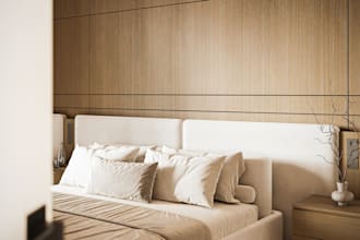 create luxury minimalist bedroom using 3ds max and corona