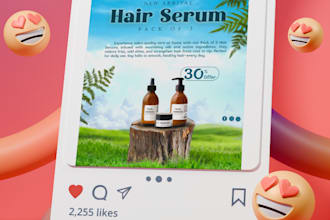 design social media posters, product banners, or ads