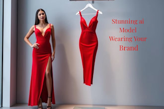 create realistic ai fashion model, product photography for your clothing brand