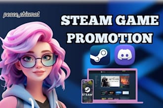 do steam game promotion to get more wishlists, followers and visibility