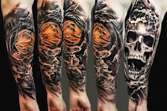 create sleeves tattoo design