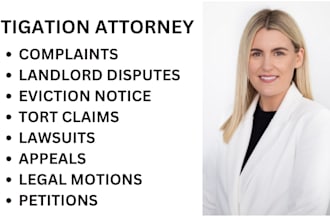 be your legal consultant and help you draft lawsuits