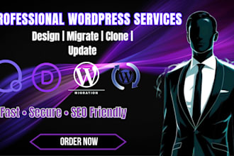 build, update, migrate or clone your wordpress site using divi or oxygen builder