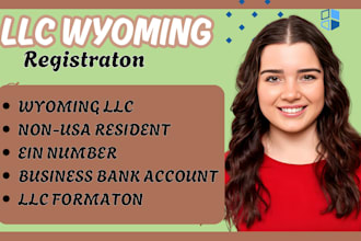register US llc in wyoming delaware with ein, boi report for non US residents