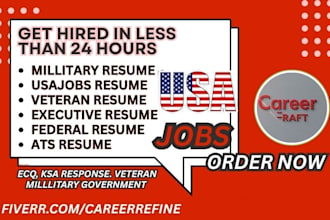 unique ats resume for federal, veteran, millitary, civilian, executive, ecq, USA