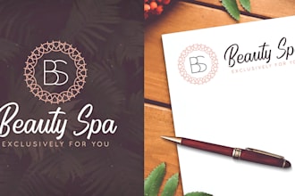 provide unique beauty spa, salon, yoga and healthy spa logo