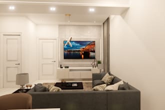 elevate modern bedroom, living room and bathroom interior